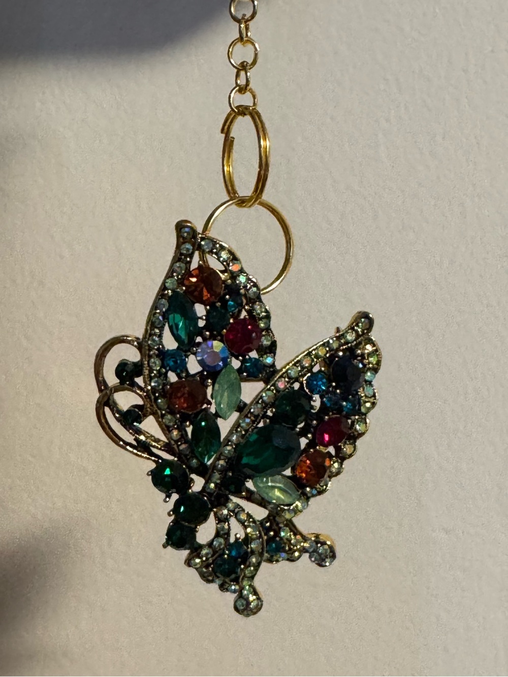 Butterfly bag charm